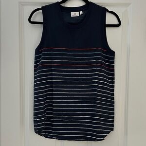 AG Adriano Goldschmied Dark Blue Tank with Stripes